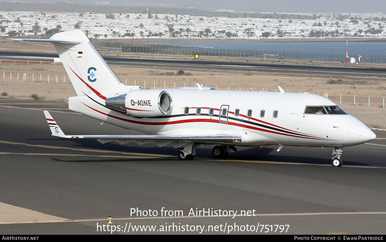 Aircraft Photo of D-AONE | Bombardier Challenger 604 (CL-600-2B16) | Unicair | AirHistory.net #751797