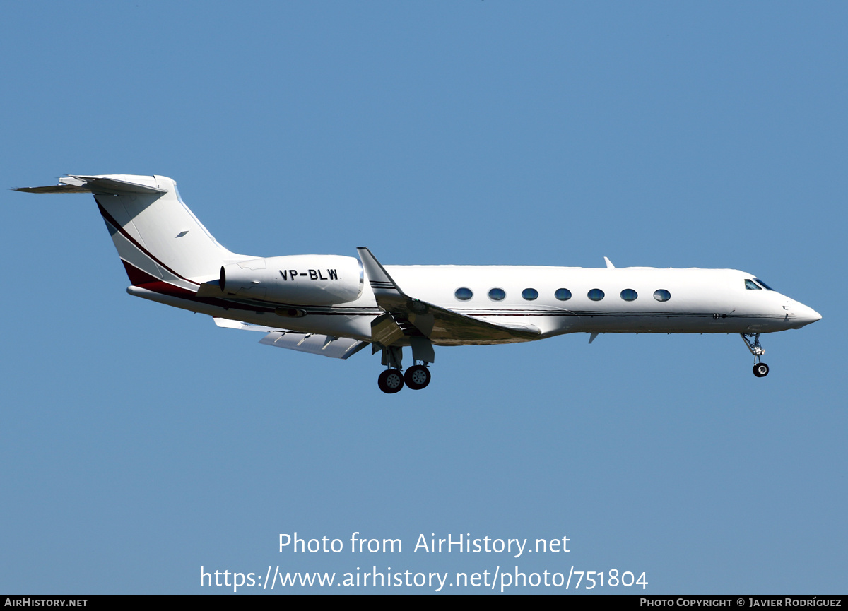 Aircraft Photo of VP-BLW | Gulfstream Aerospace G-V-SP Gulfstream G550 | AirHistory.net #751804