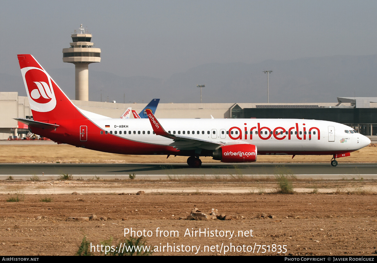 Aircraft Photo of D-ABKH | Boeing 737-86J | Air Berlin | AirHistory.net #751835