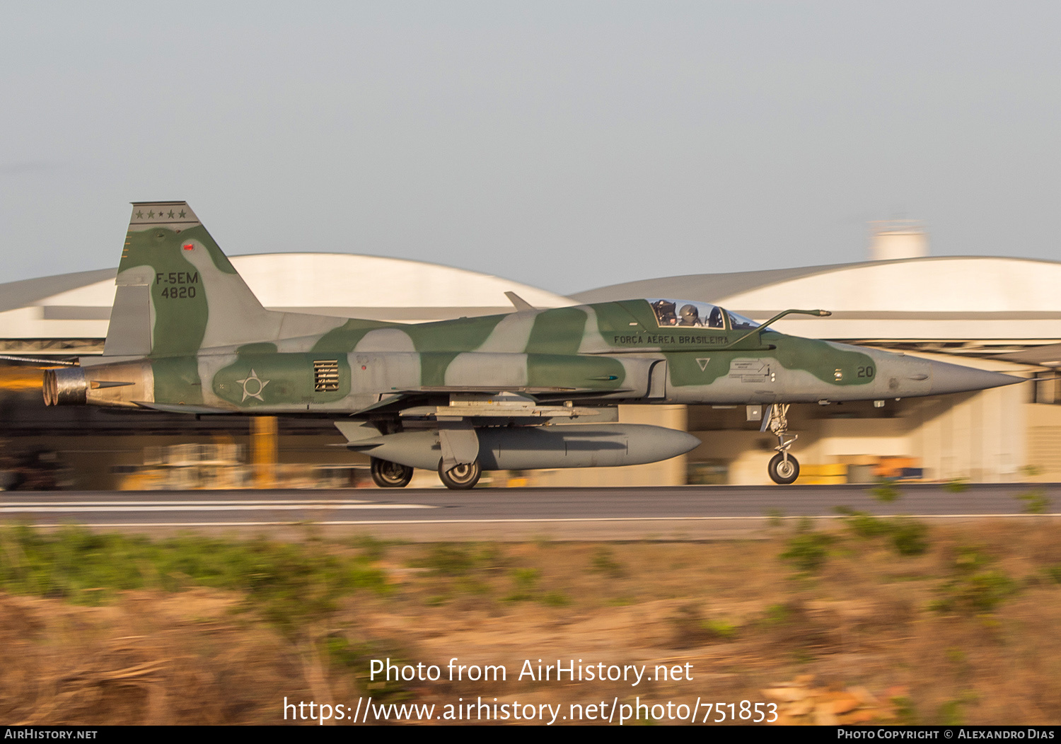 Aircraft Photo of 4820 | Northrop F-5EM Tiger II | Brazil - Air Force | AirHistory.net #751853