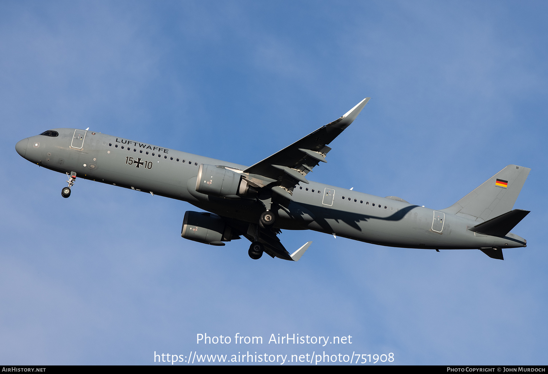 Aircraft Photo of 1015 | Airbus A321-251NX | Germany - Air Force | AirHistory.net #751908