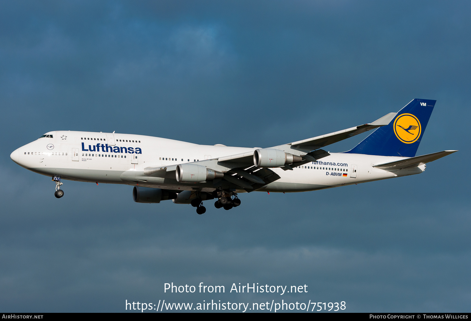 Aircraft Photo of D-ABVM | Boeing 747-430 | Lufthansa | AirHistory.net #751938