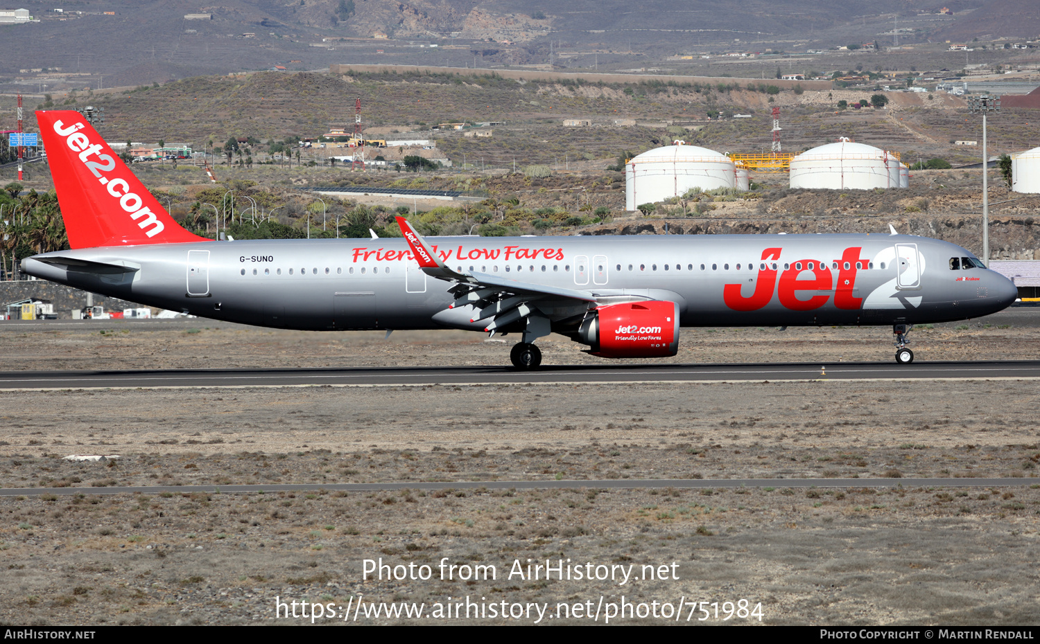 Aircraft Photo of G-SUNO | Airbus A321-251NX | Jet2 | AirHistory.net #751984