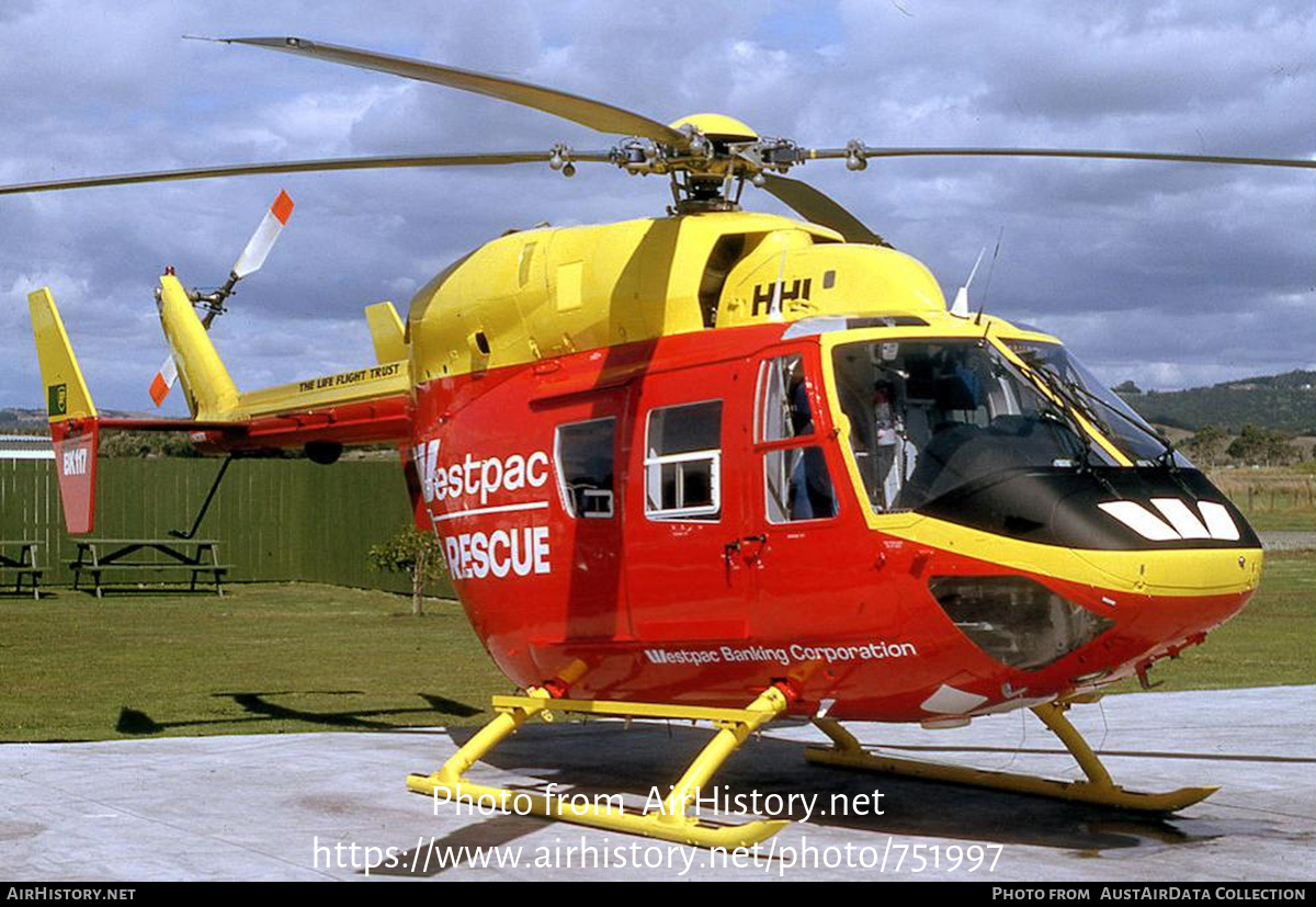 Aircraft Photo of ZK-HHI / HHI | MBB-Kawasaki BK-117B-1 | Life Flight | AirHistory.net #751997