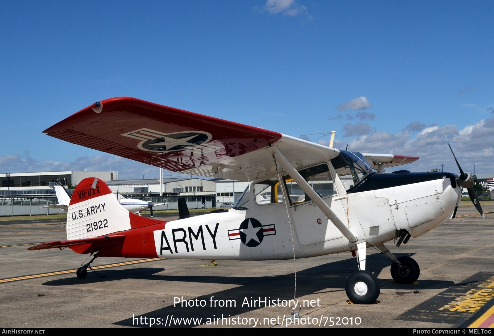 Aircraft Photo of VH-UXX / 21922 | Cessna O-1G Bird Dog | USA - Army | AirHistory.net #752010