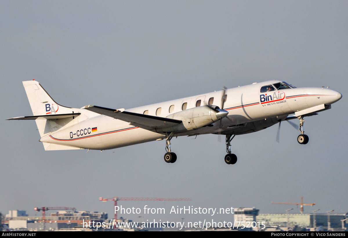 Aircraft Photo of D-CCCC | Fairchild Swearingen SA-227AT Merlin IVC | BinAir Aero Service | AirHistory.net #752015