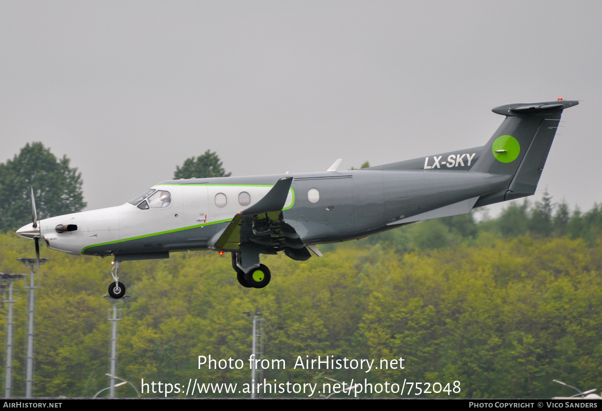 Aircraft Photo of LX-SKY | Pilatus PC-12/45 | AirHistory.net #752048