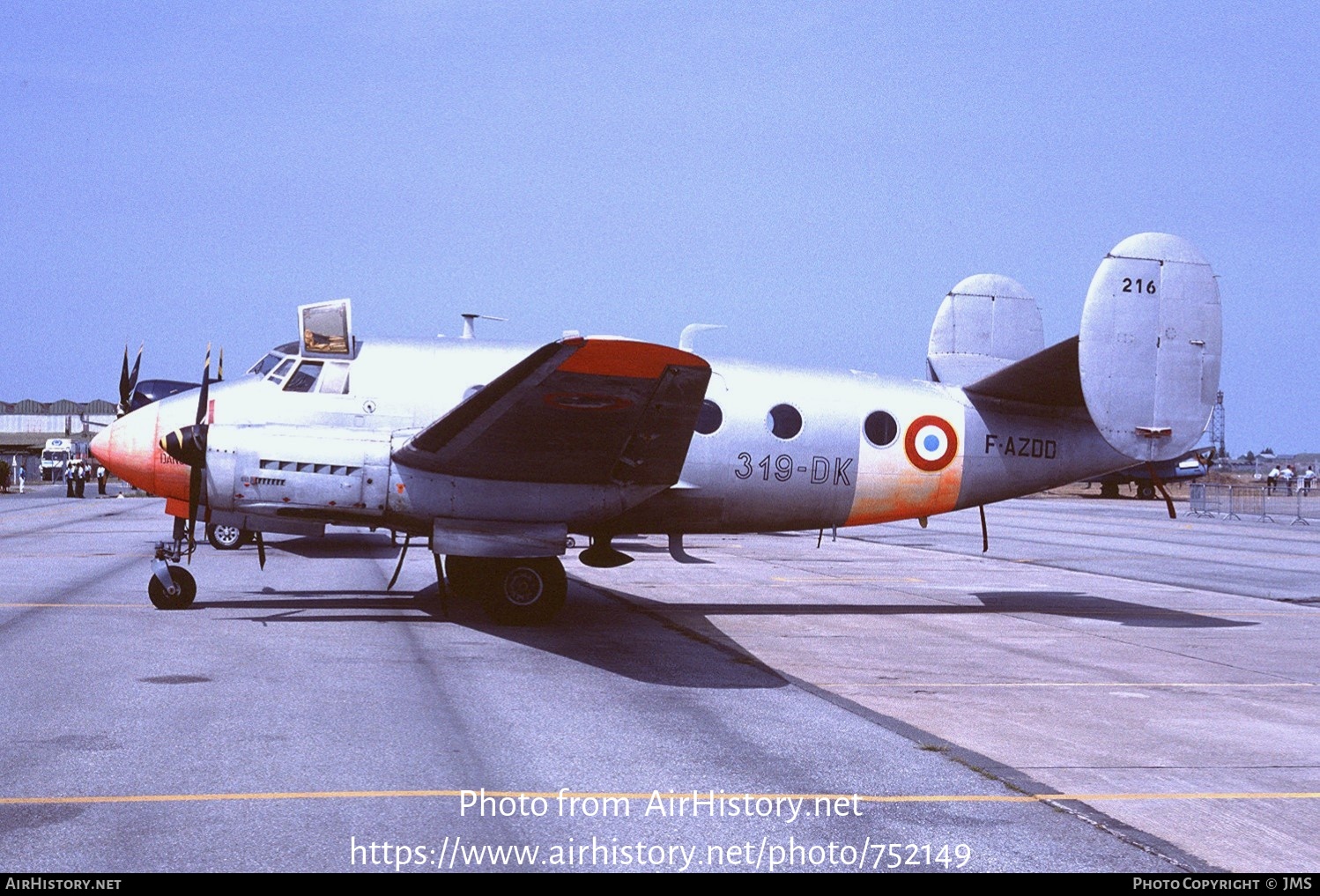 Aircraft Photo of F-AZDD / 216 | Dassault MD-312 Flamant | France - Air Force | AirHistory.net #752149