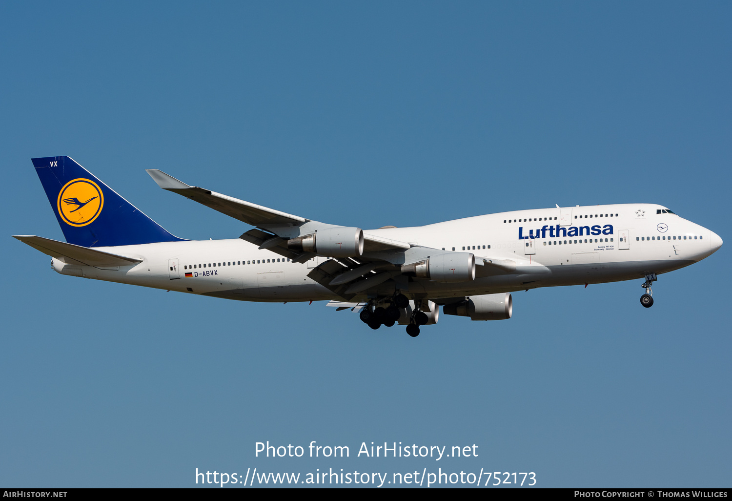 Aircraft Photo of D-ABVX | Boeing 747-430 | Lufthansa | AirHistory.net #752173