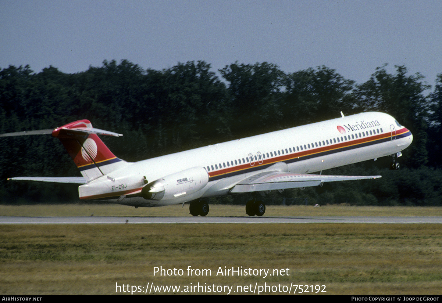 Aircraft Photo of EI-CRJ | McDonnell Douglas MD-83 (DC-9-83) | Meridiana | AirHistory.net #752192