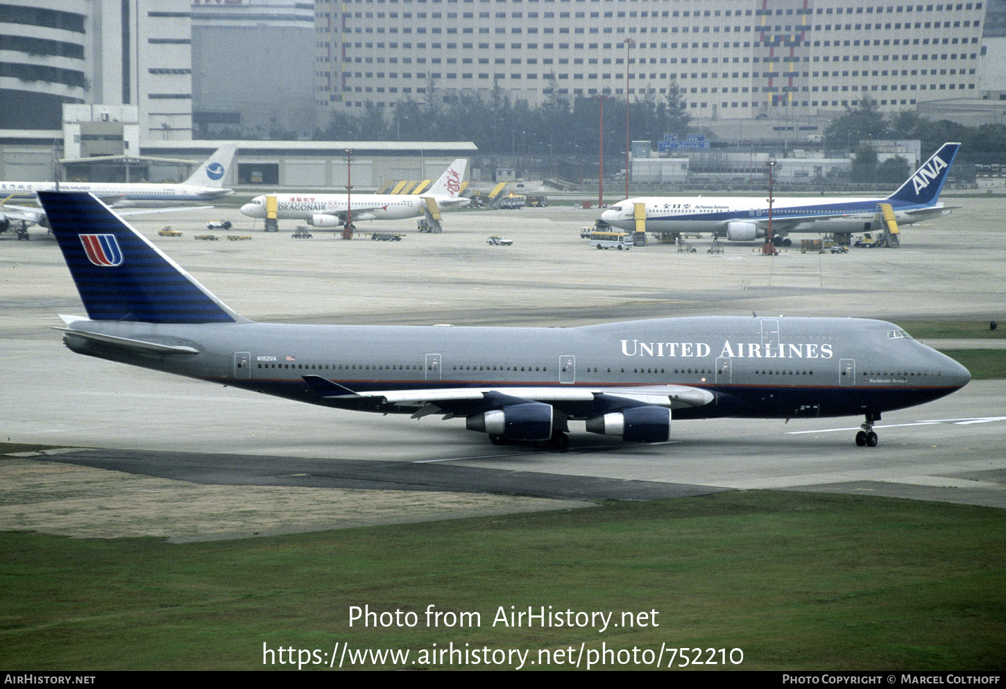 Aircraft Photo of N182UA | Boeing 747-422 | United Airlines | AirHistory.net #752210