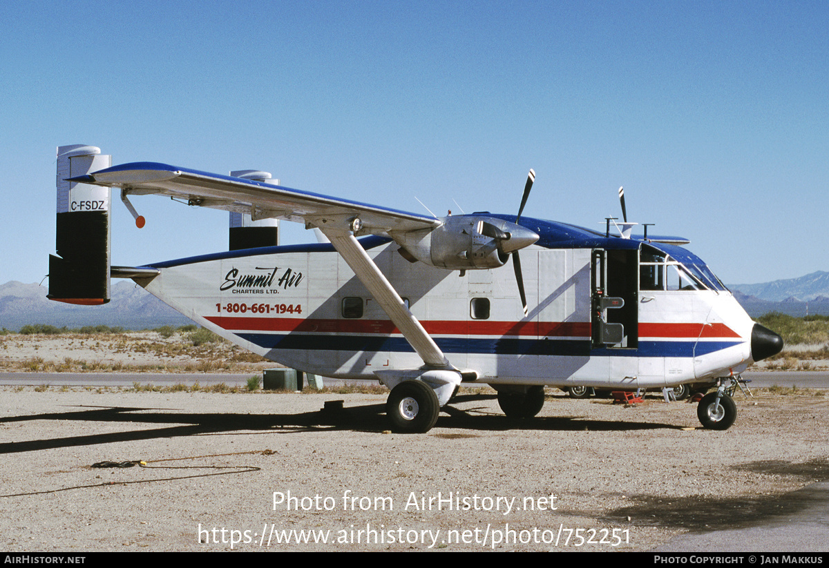 Aircraft Photo of C-FSDZ | Short SC.7 Skyvan 3M-400 | Summit Air Charters | AirHistory.net #752251