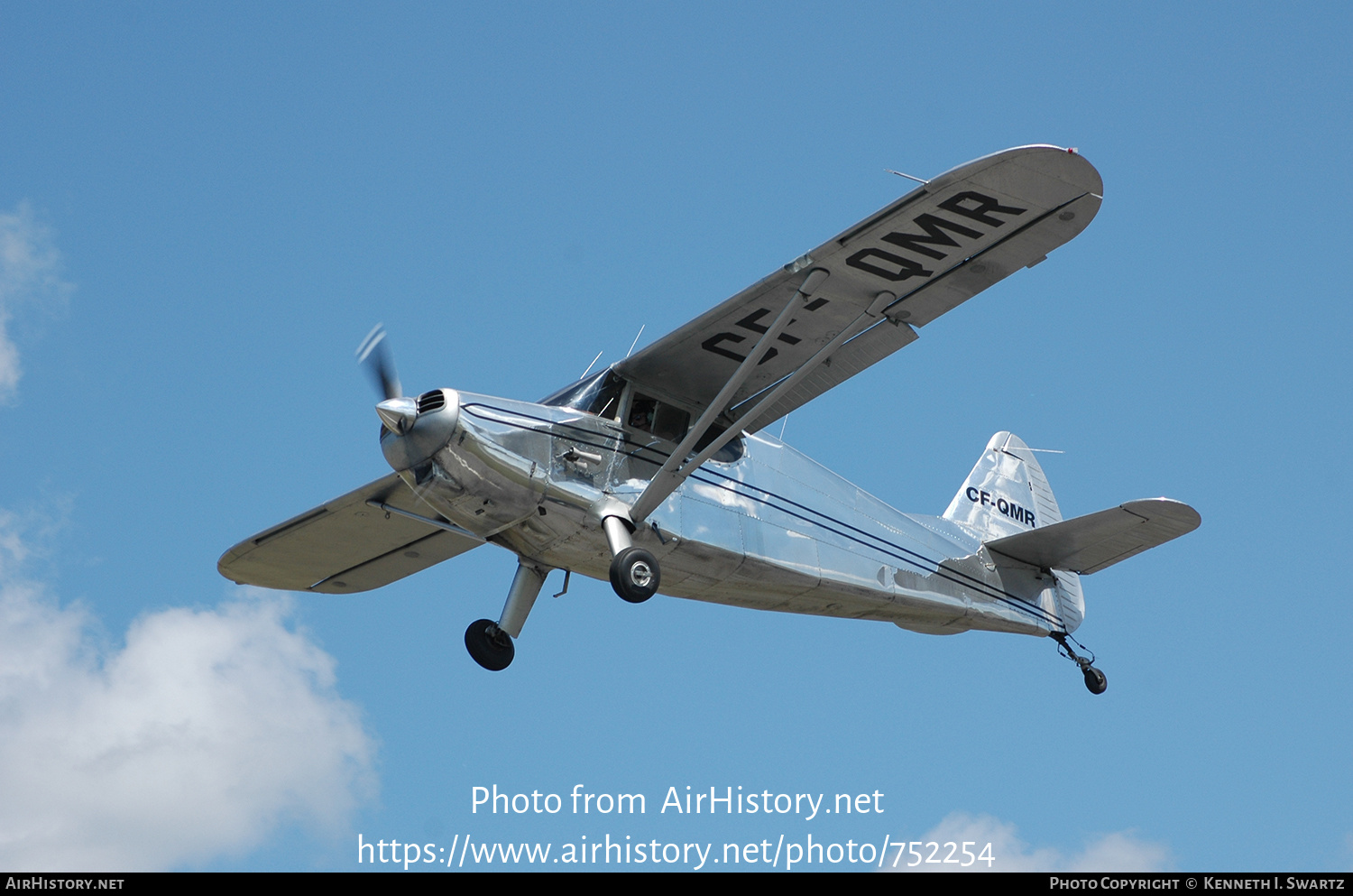 Aircraft Photo of CF-QMR | Stinson 108-1 Voyager | AirHistory.net #752254