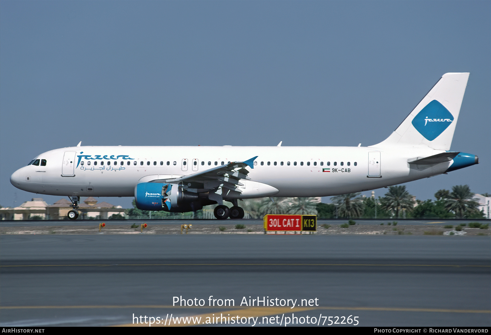 Aircraft Photo of 9K-CAB | Airbus A320-214 | Jazeera Airways | AirHistory.net #752265