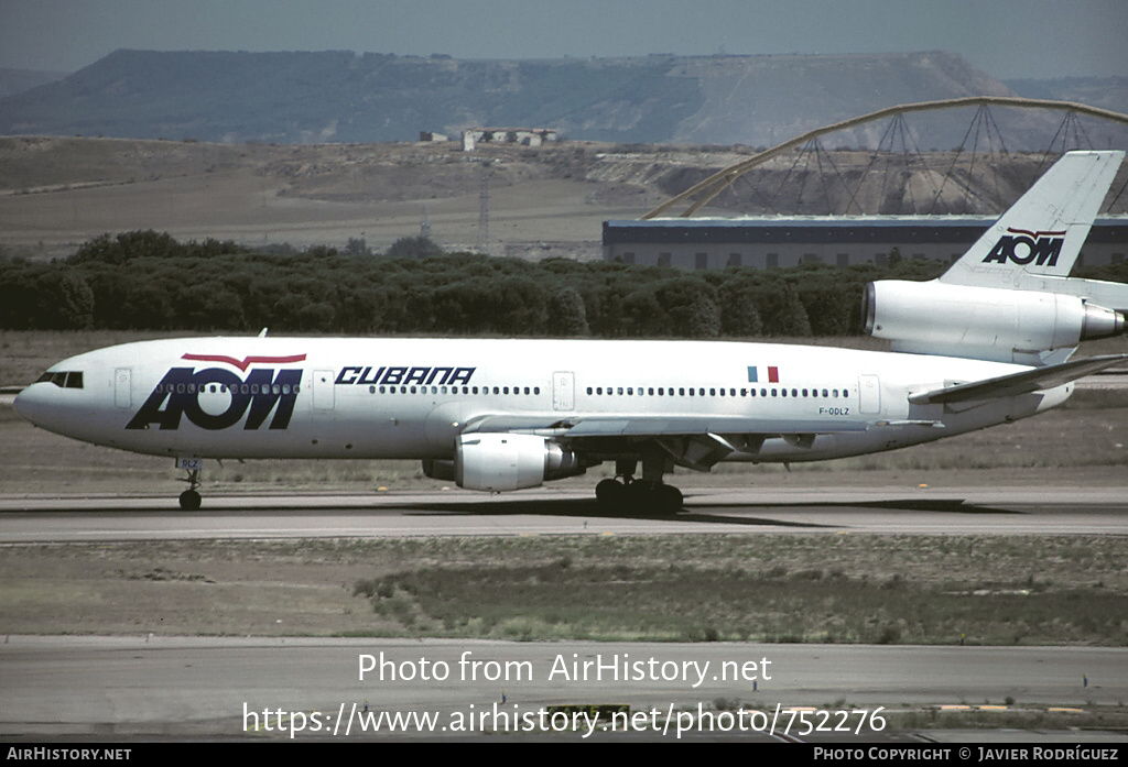 Aircraft Photo of F-ODLZ | McDonnell Douglas DC-10-30 | AOM French Airlines | AirHistory.net #752276