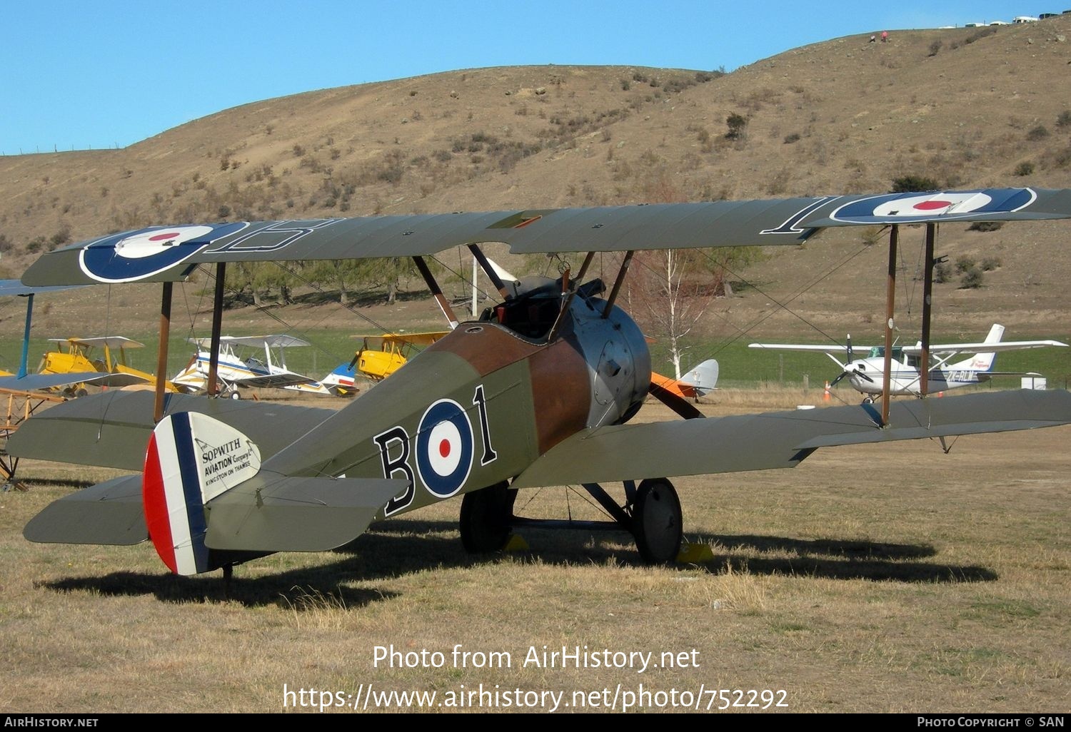 Aircraft Photo of ZK-JMU / B3889 | Sopwith Camel (replica) | UK - Air Force | AirHistory.net #752292