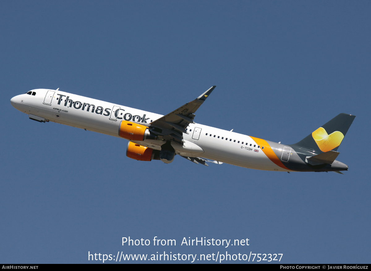 Aircraft Photo of G-TCDH | Airbus A321-211 | Thomas Cook Airlines | AirHistory.net #752327