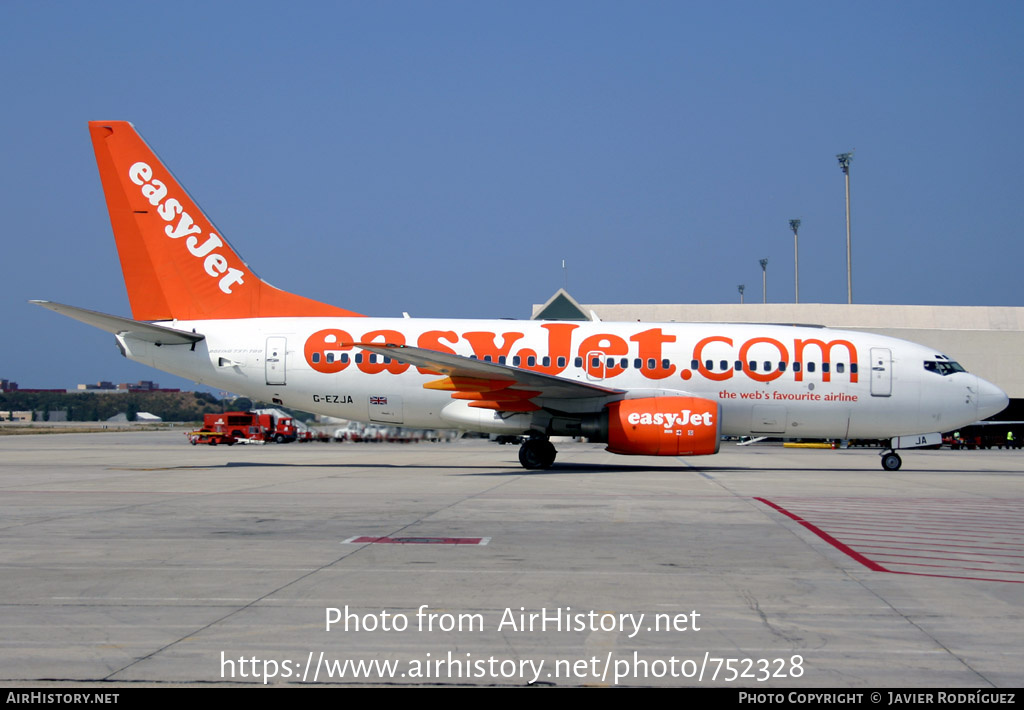 Aircraft Photo of G-EZJA | Boeing 737-73V | EasyJet | AirHistory.net #752328