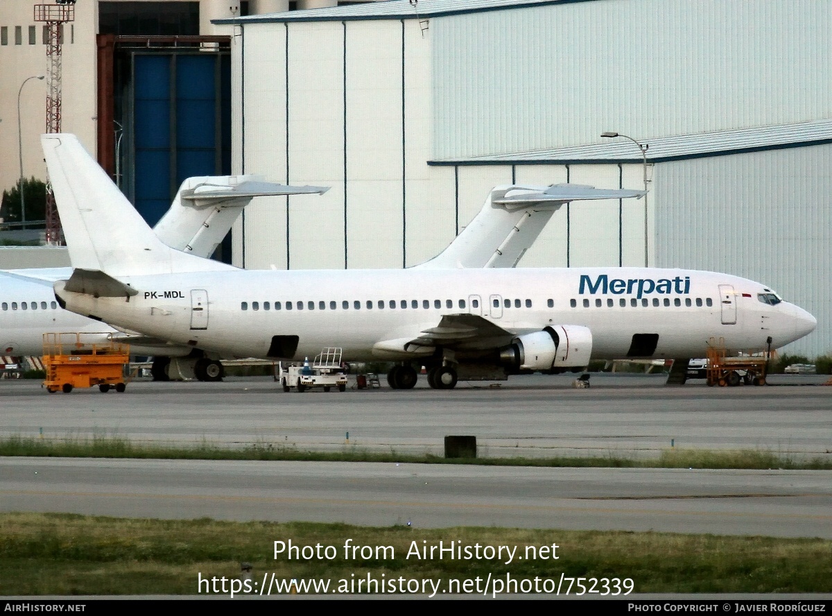 Aircraft Photo of PK-MDL | Boeing 737-4Y0 | Merpati Nusantara Airlines | AirHistory.net #752339