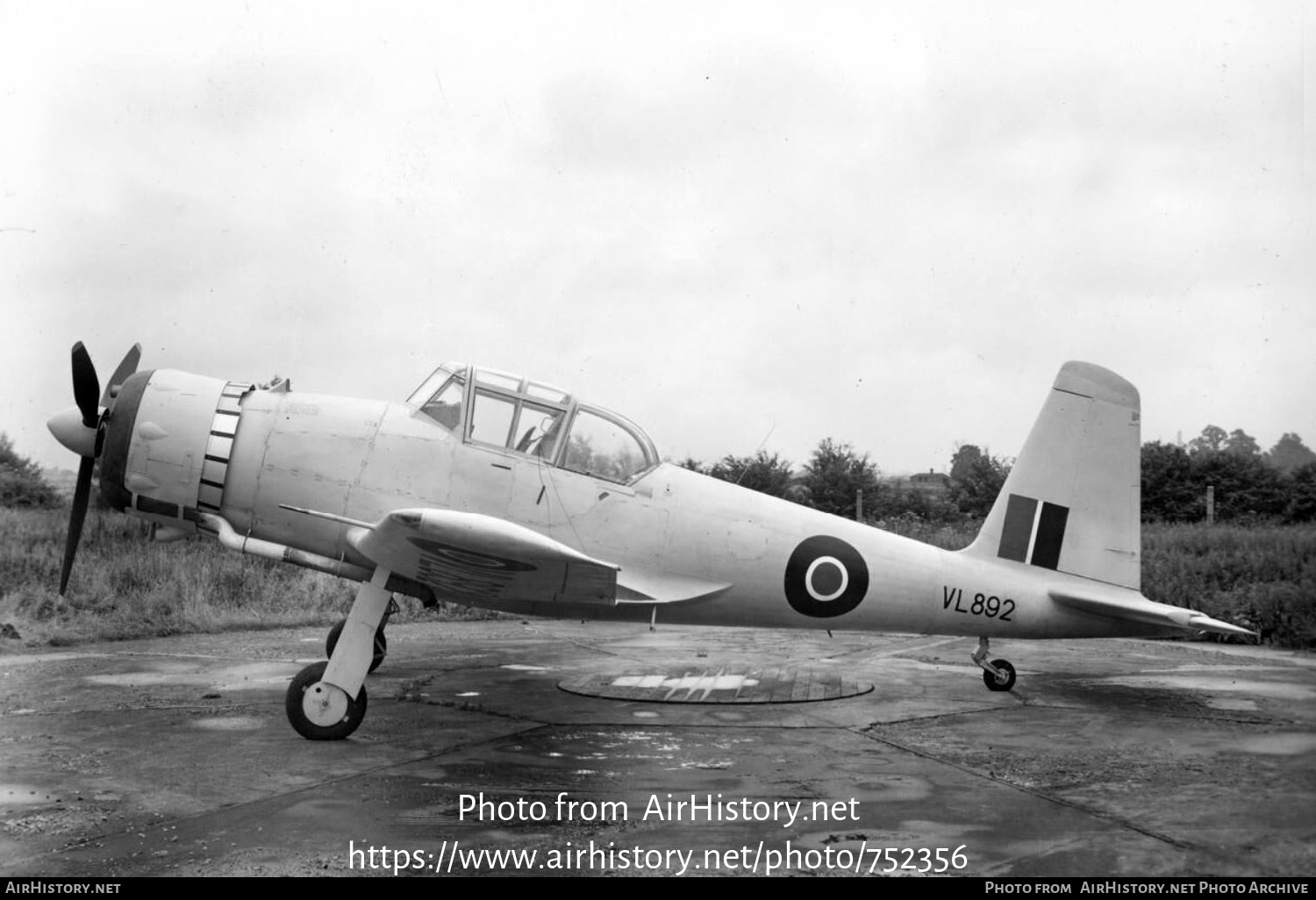 Aircraft Photo of VL892 | Boulton Paul P-108 Balliol T1 | UK - Air Force | AirHistory.net #752356