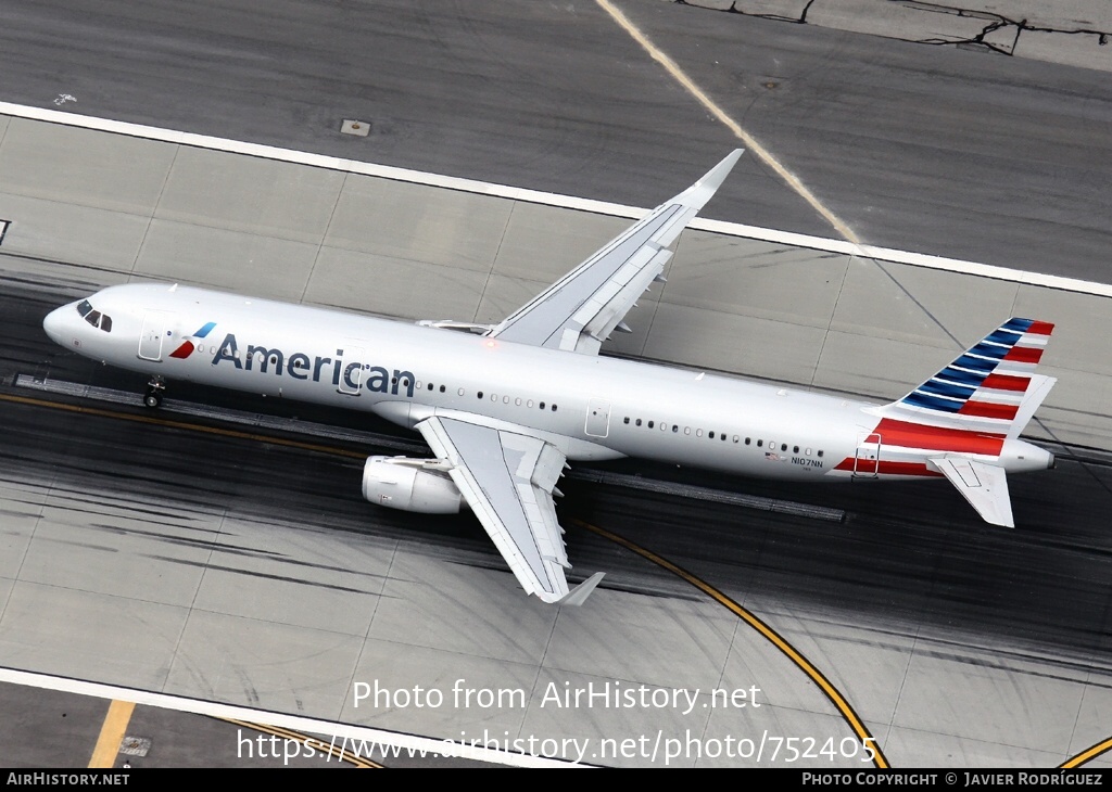 Aircraft Photo of N107NN | Airbus A321-231 | American Airlines | AirHistory.net #752405