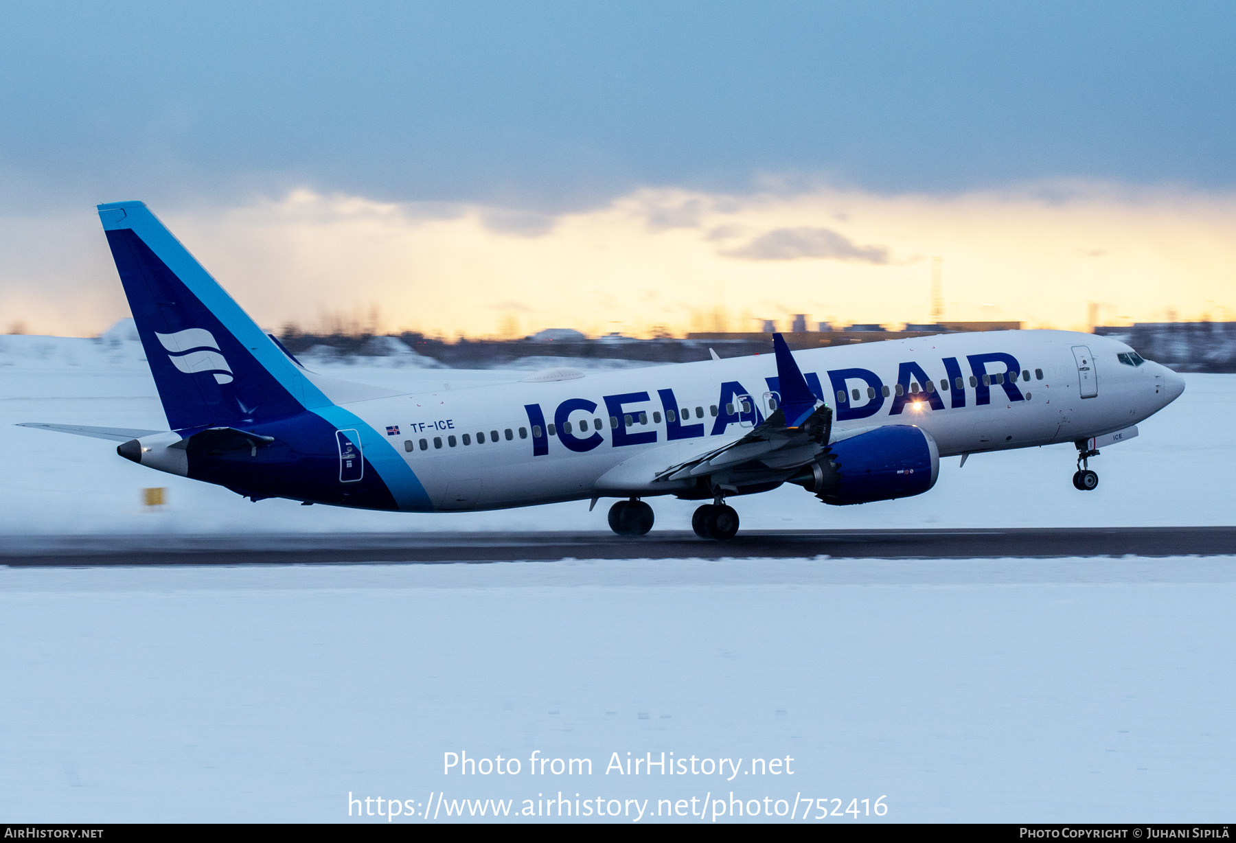 Aircraft Photo of TF-ICE | Boeing 737-8 Max 8 | Icelandair | AirHistory.net #752416