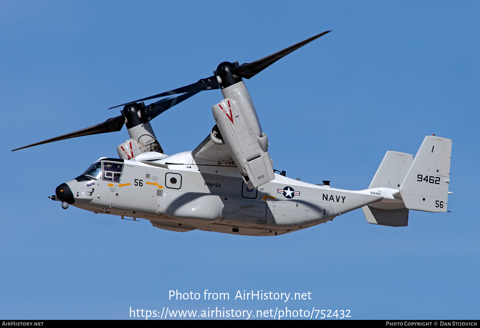 Aircraft Photo of 169462 / 9462 | Bell-Boeing CMV-22B Osprey | USA - Navy | AirHistory.net #752432