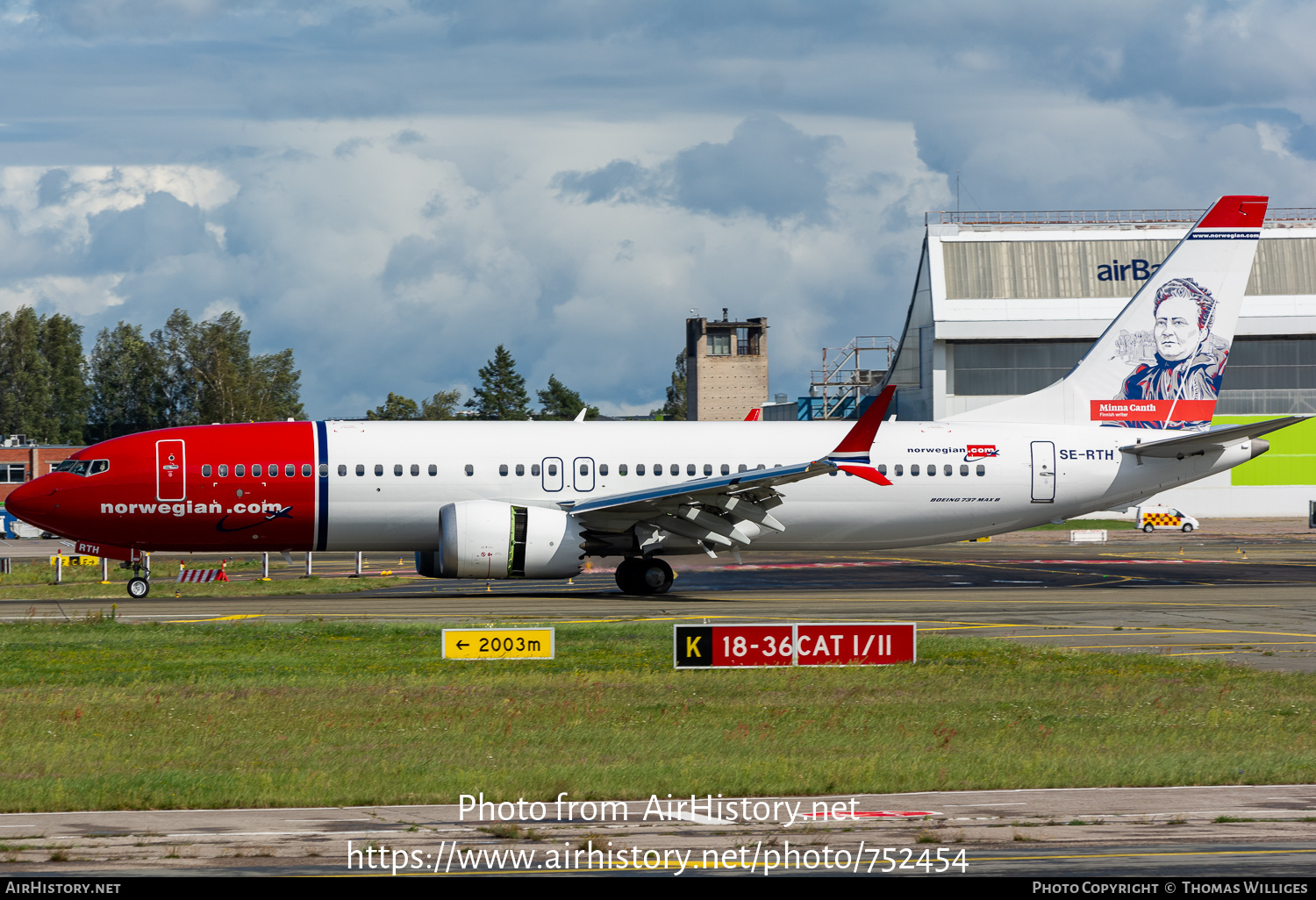 Aircraft Photo of SE-RTH | Boeing 737-8 Max 8 | Norwegian | AirHistory.net #752454