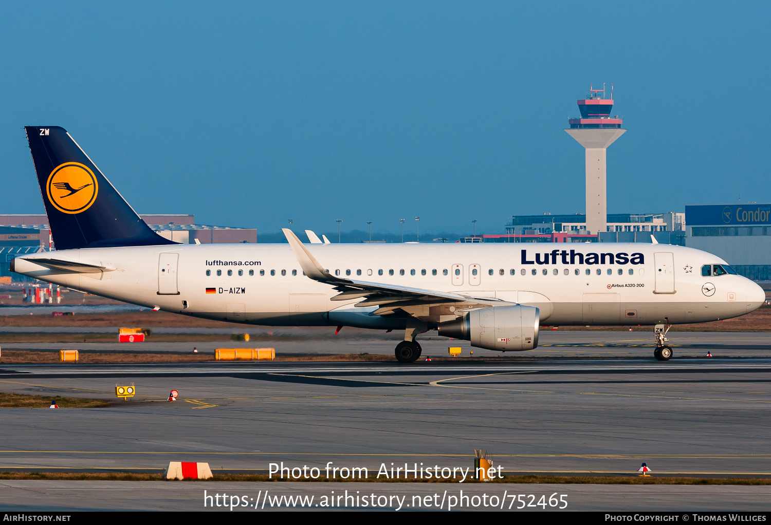 Aircraft Photo of D-AIZW | Airbus A320-214 | Lufthansa | AirHistory.net #752465