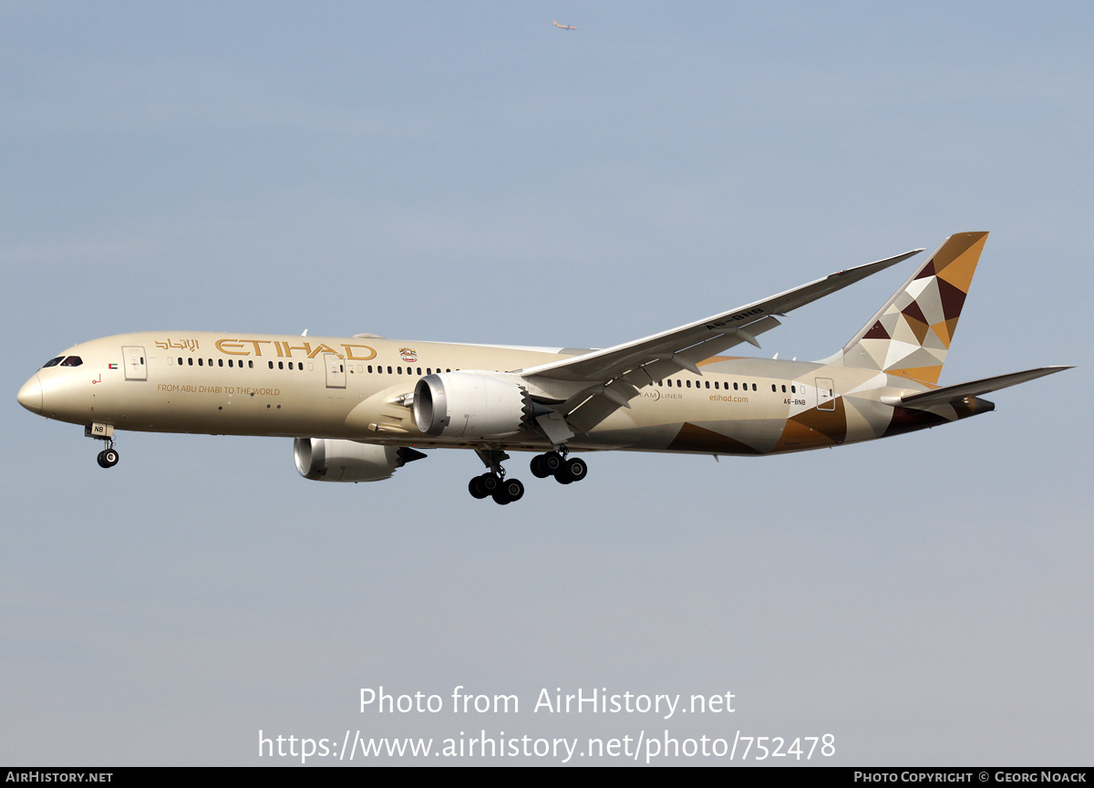 Aircraft Photo of A6-BNB | Boeing 787-9 Dreamliner | Etihad Airways | AirHistory.net #752478