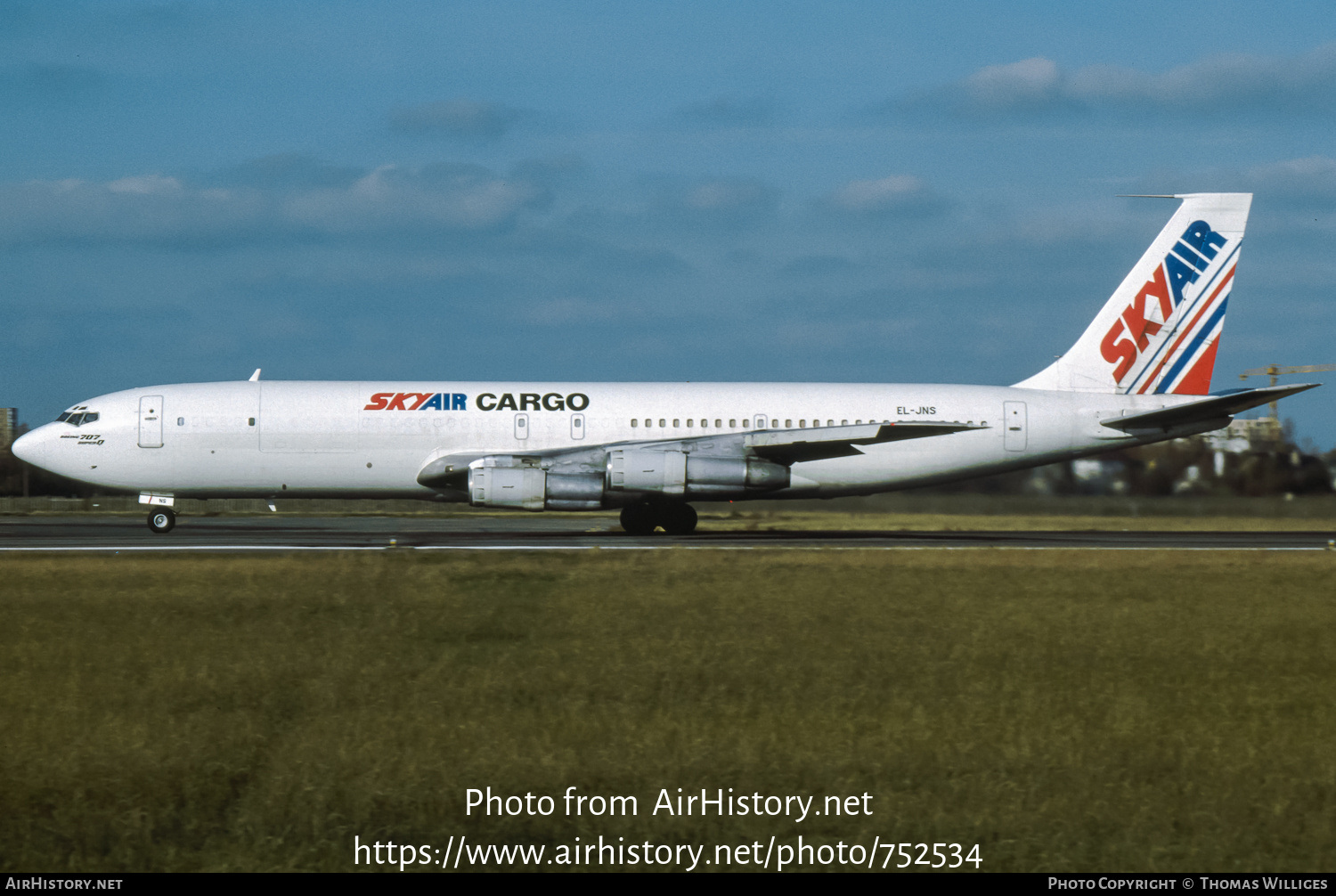 Aircraft Photo of EL-JNS | Boeing 707-323C | Skyair Cargo | AirHistory.net #752534