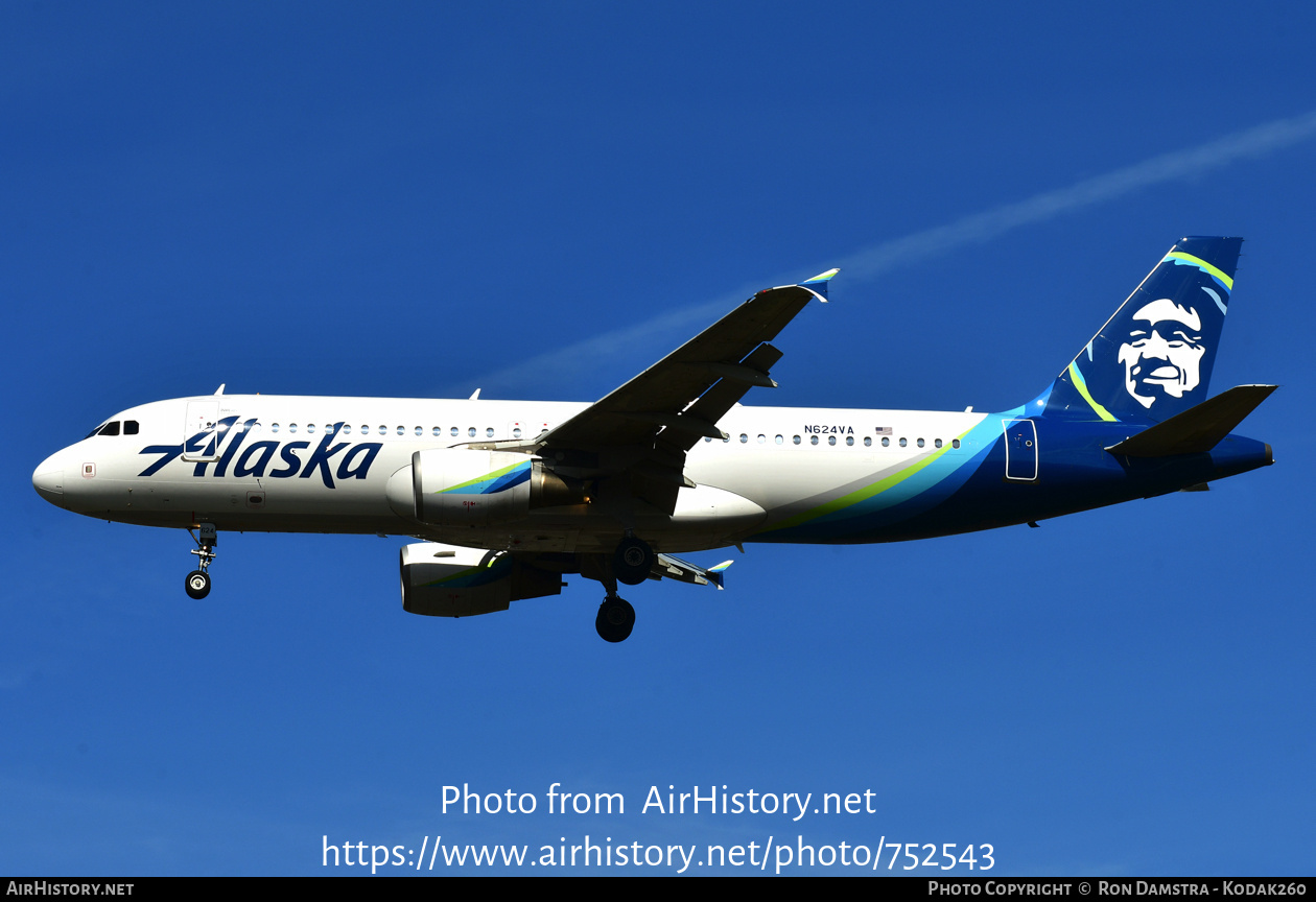 Aircraft Photo of N624VA | Airbus A320-214 | Alaska Airlines | AirHistory.net #752543