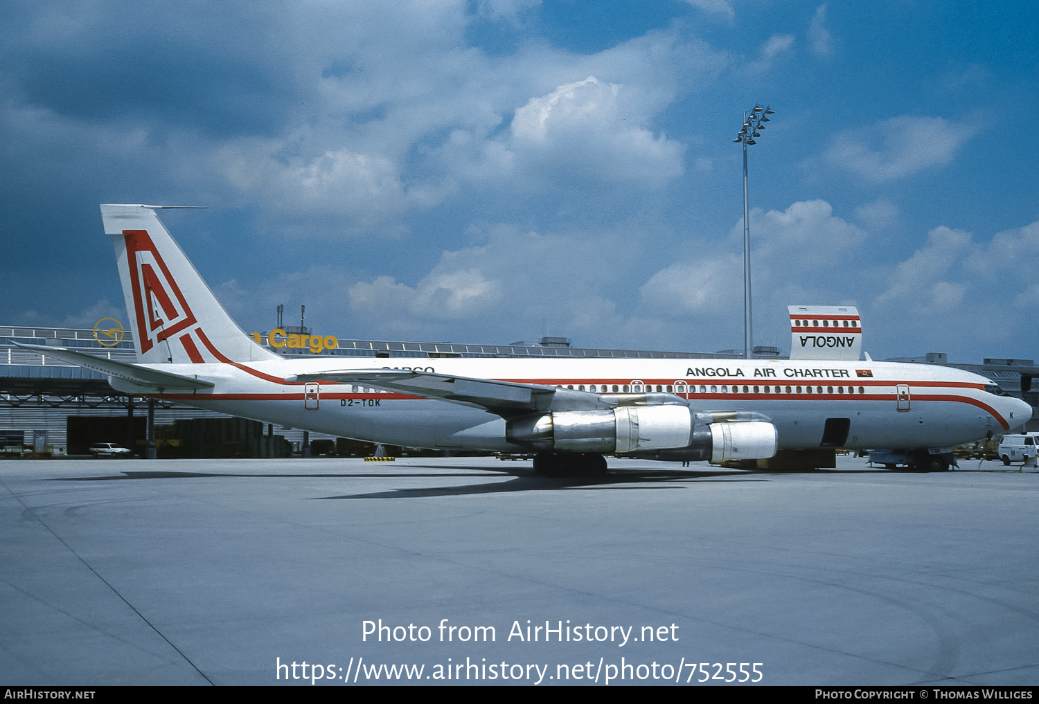 Aircraft Photo of D2-TOK | Boeing 707-324C | Angola Air Charter | AirHistory.net #752555