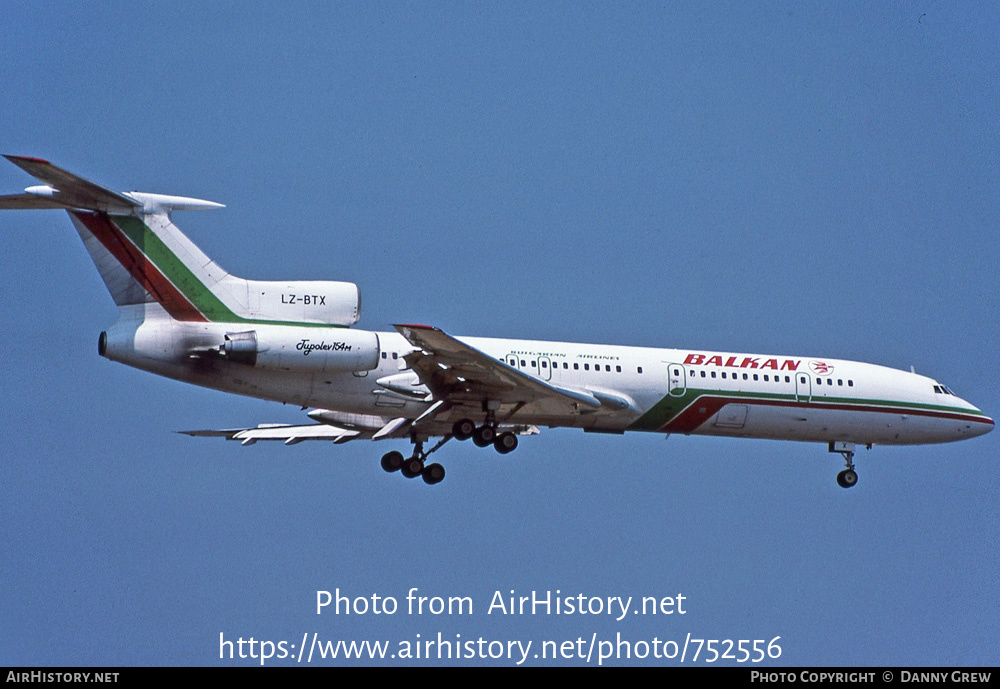 Aircraft Photo of LZ-BTX | Tupolev Tu-154M | Balkan - Bulgarian Airlines | AirHistory.net #752556