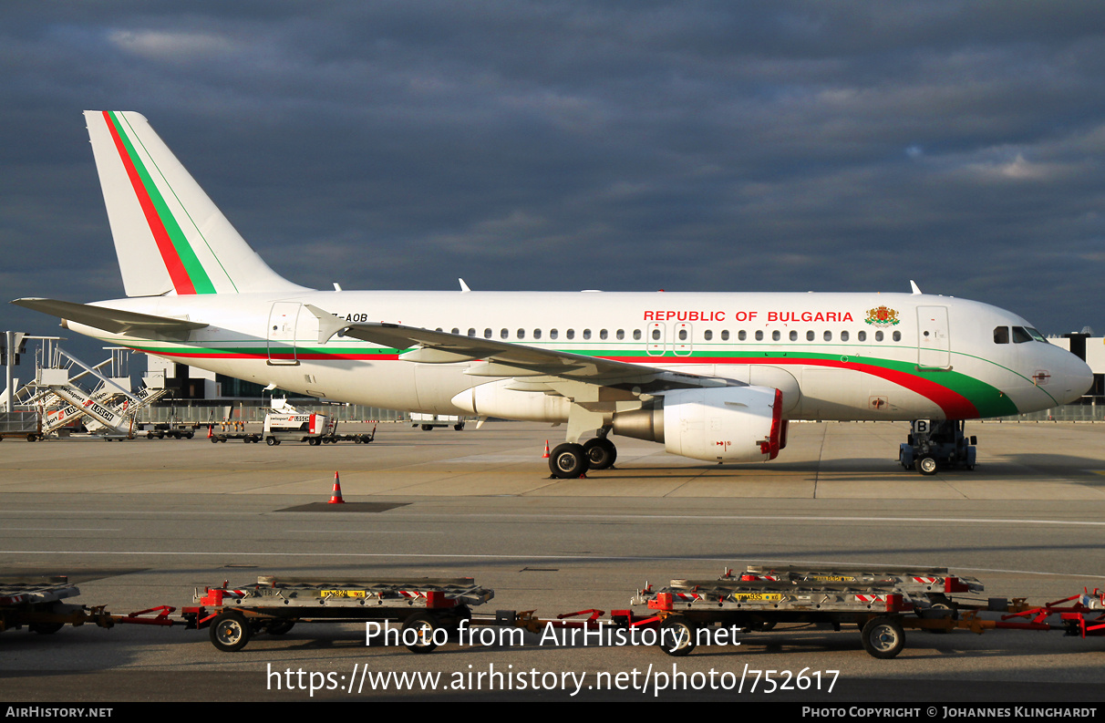 Aircraft Photo of LZ-AOB | Airbus A319-111 | Republic of Bulgaria | AirHistory.net #752617