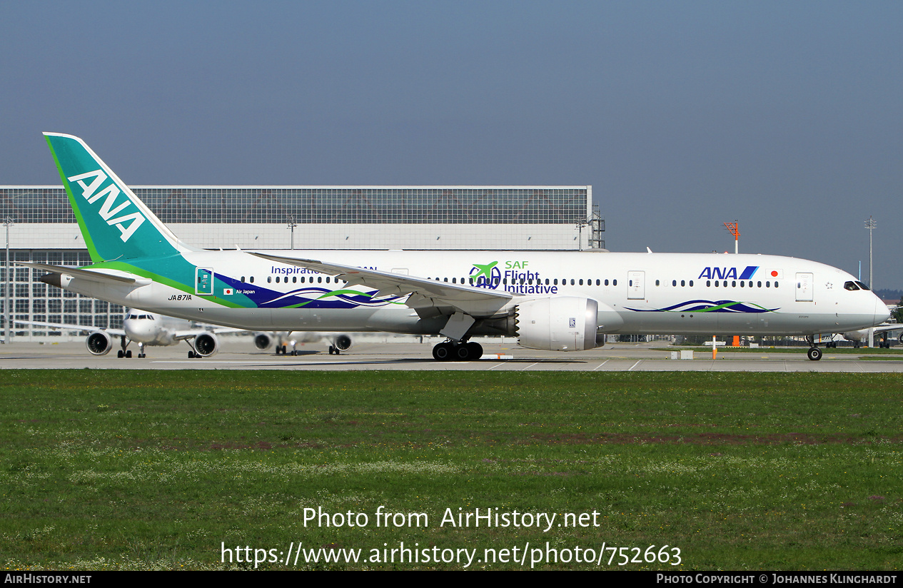 Aircraft Photo of JA871A | Boeing 787-9 Dreamliner | All Nippon Airways - ANA | AirHistory.net #752663