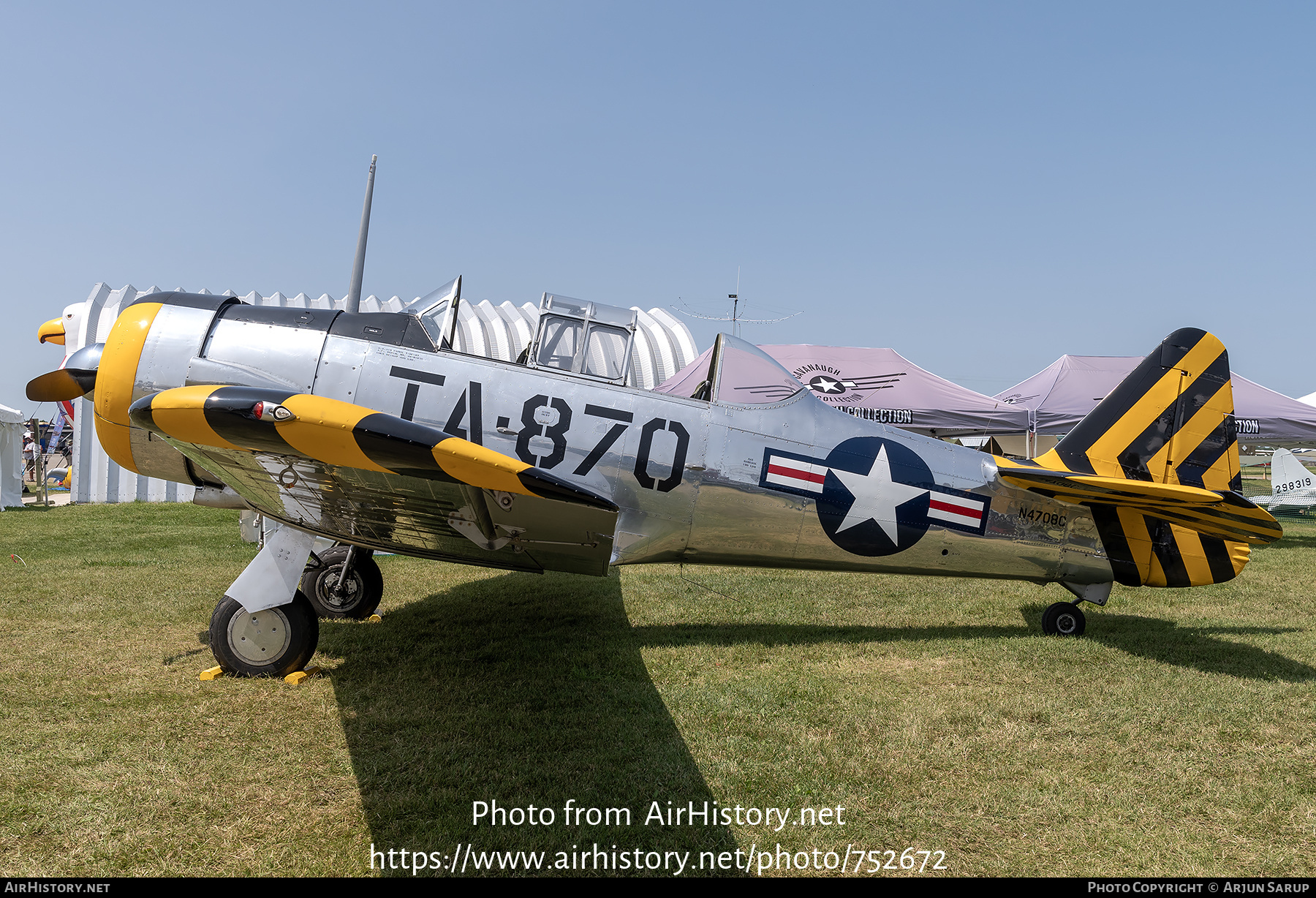 Aircraft Photo of N4708C | North American AT-6F Texan | USA - Air Force | AirHistory.net #752672