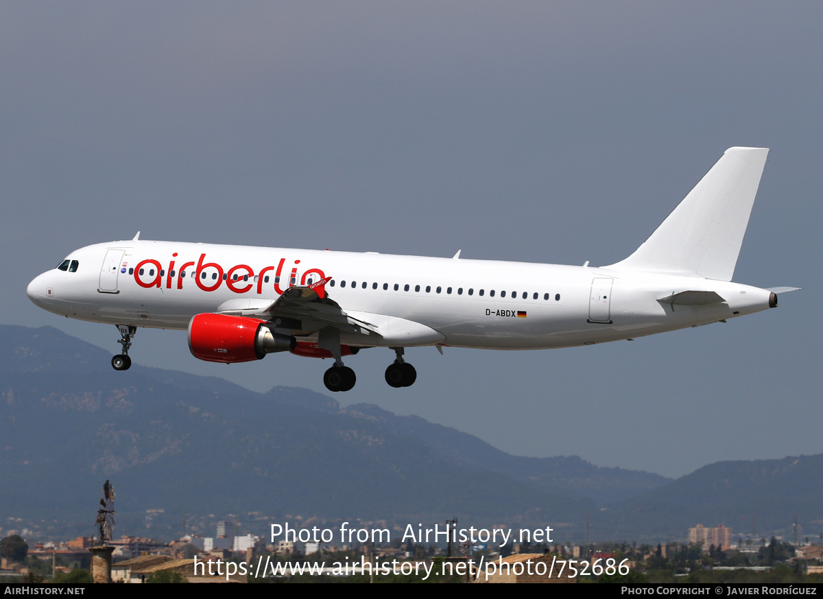 Aircraft Photo of D-ABDX | Airbus A320-214 | Air Berlin | AirHistory.net #752686