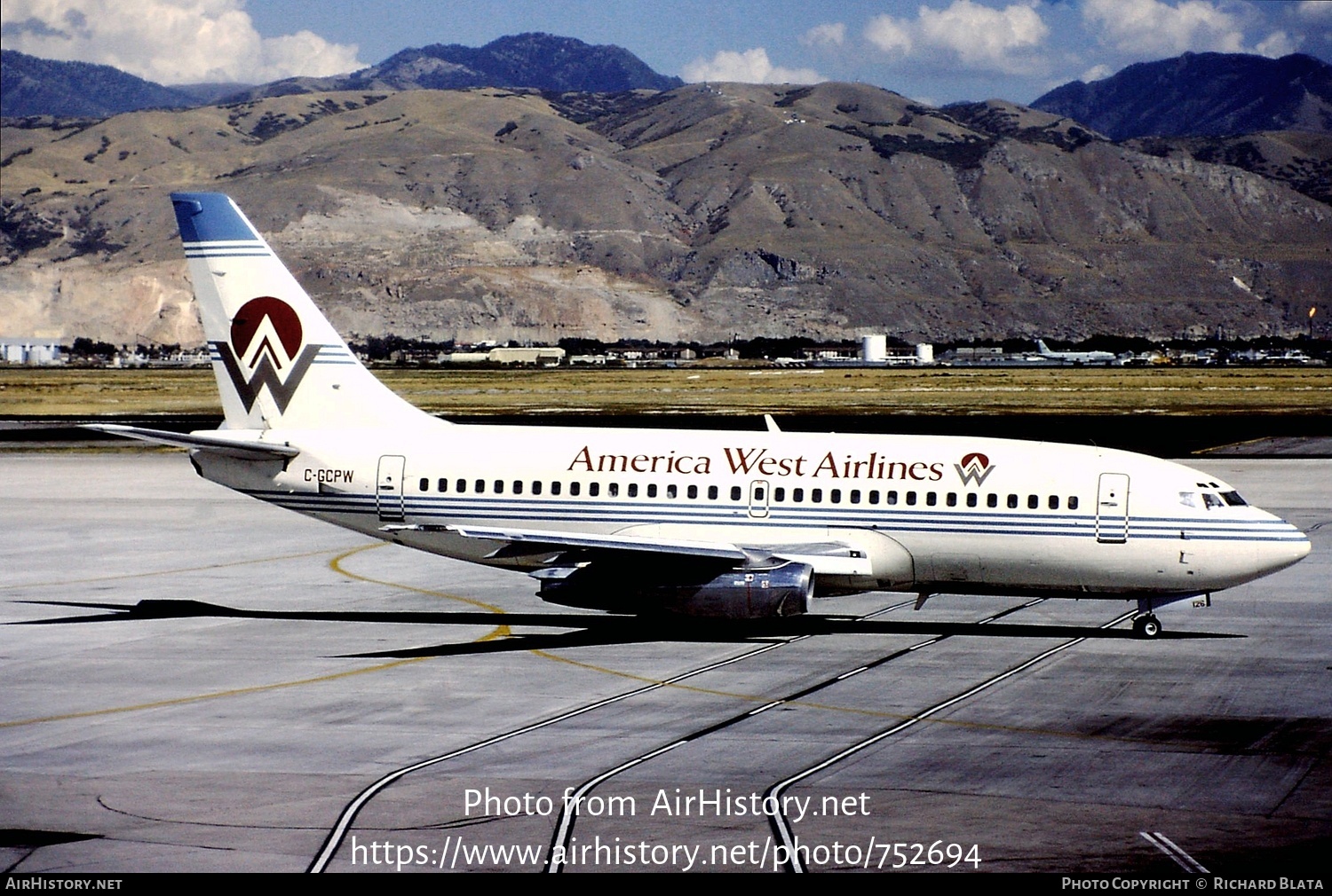 Aircraft Photo of C-GCPW | Boeing 737-275/Adv | America West Airlines | AirHistory.net #752694