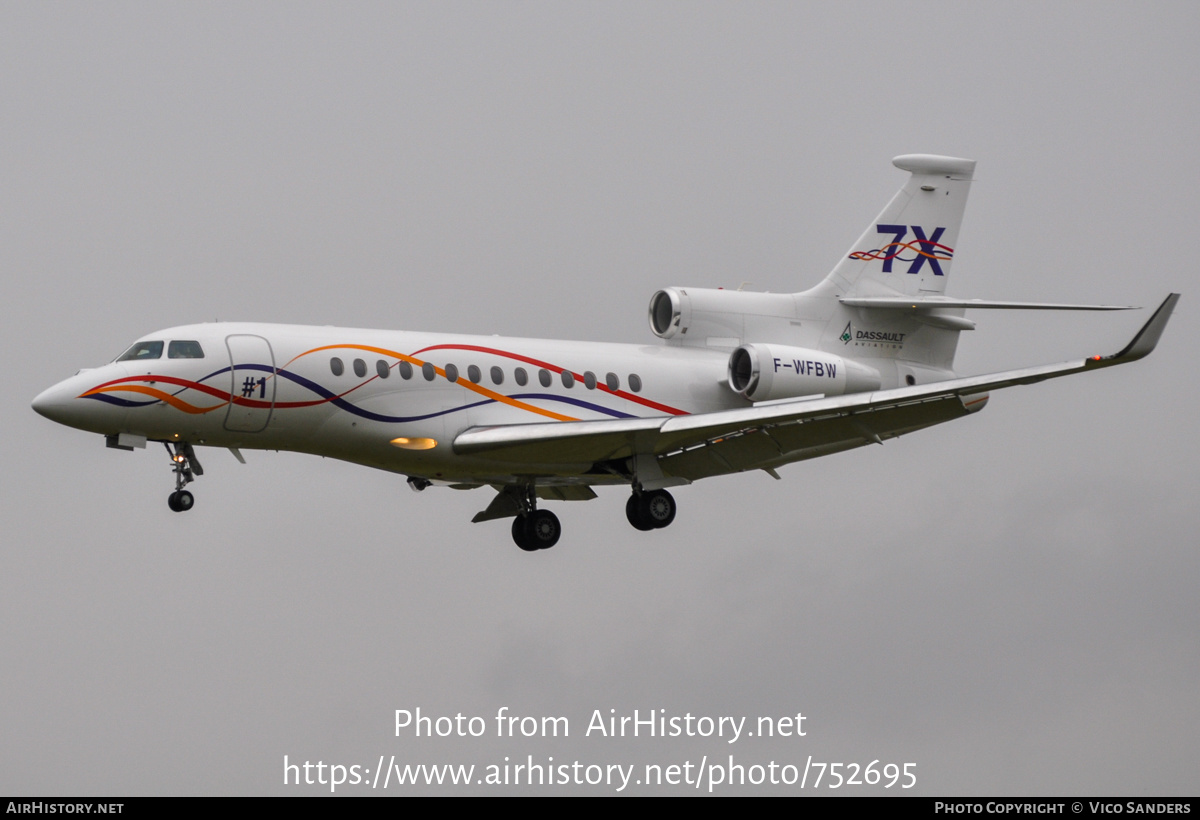 Aircraft Photo of F-WFBW | Dassault Falcon 7X | Dassault | AirHistory.net #752695