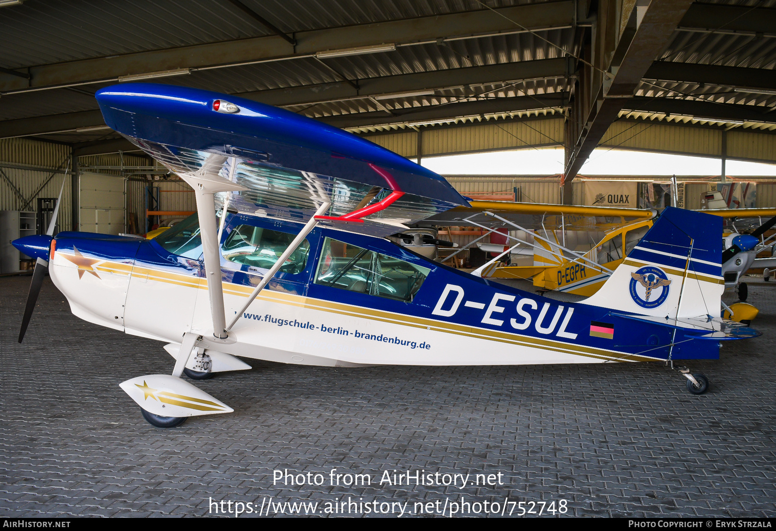 Aircraft Photo of D-ESUL | American Champion 7ECA Citabria Aurora | Flugschule Berlin Brandenburg | AirHistory.net #752748