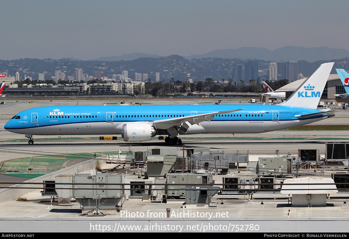 Aircraft Photo of PH-BKF | Boeing 787-10 Dreamliner | KLM - Royal Dutch Airlines | AirHistory.net #752780