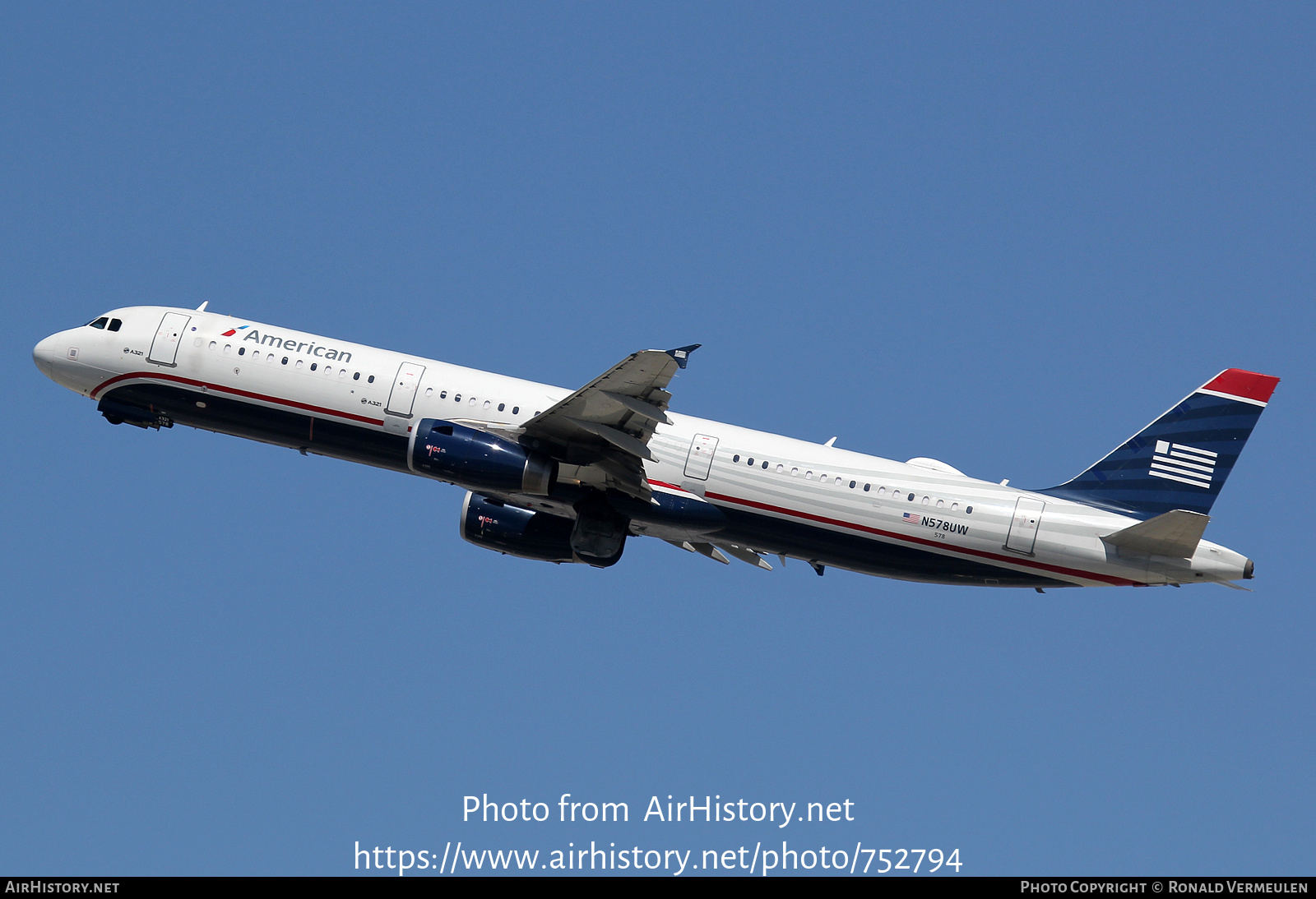 Aircraft Photo of N578UW | Airbus A321-231 | American Airlines | US Airways | AirHistory.net #752794