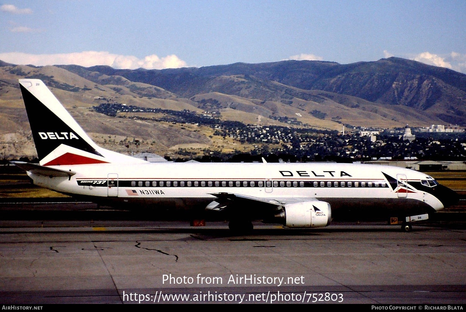 Aircraft Photo of N311WA | Boeing 737-347 | Delta Air Lines | AirHistory.net #752803