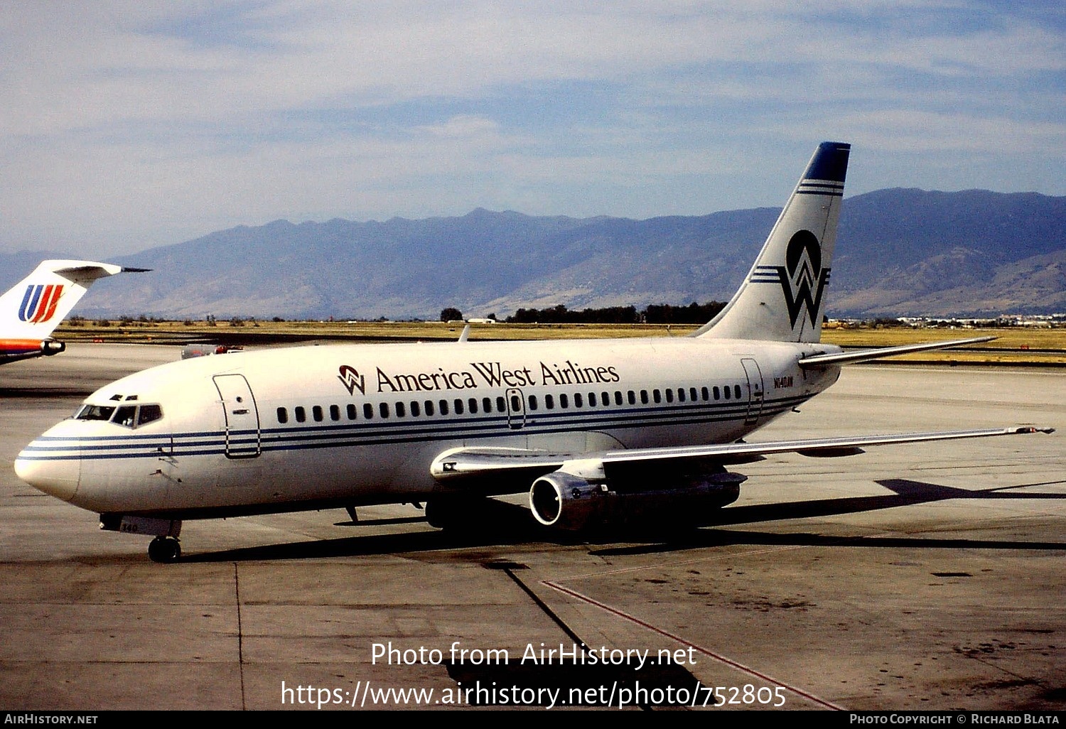 Aircraft Photo of N140AW | Boeing 737-2T4/Adv | America West Airlines | AirHistory.net #752805