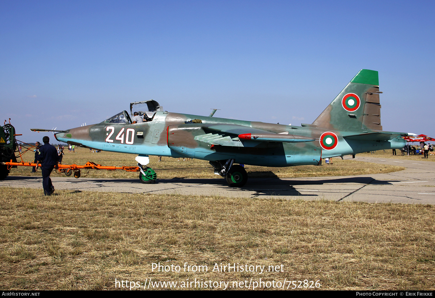 Aircraft Photo of 240 | Sukhoi Su-25K | Bulgaria - Air Force | AirHistory.net #752826