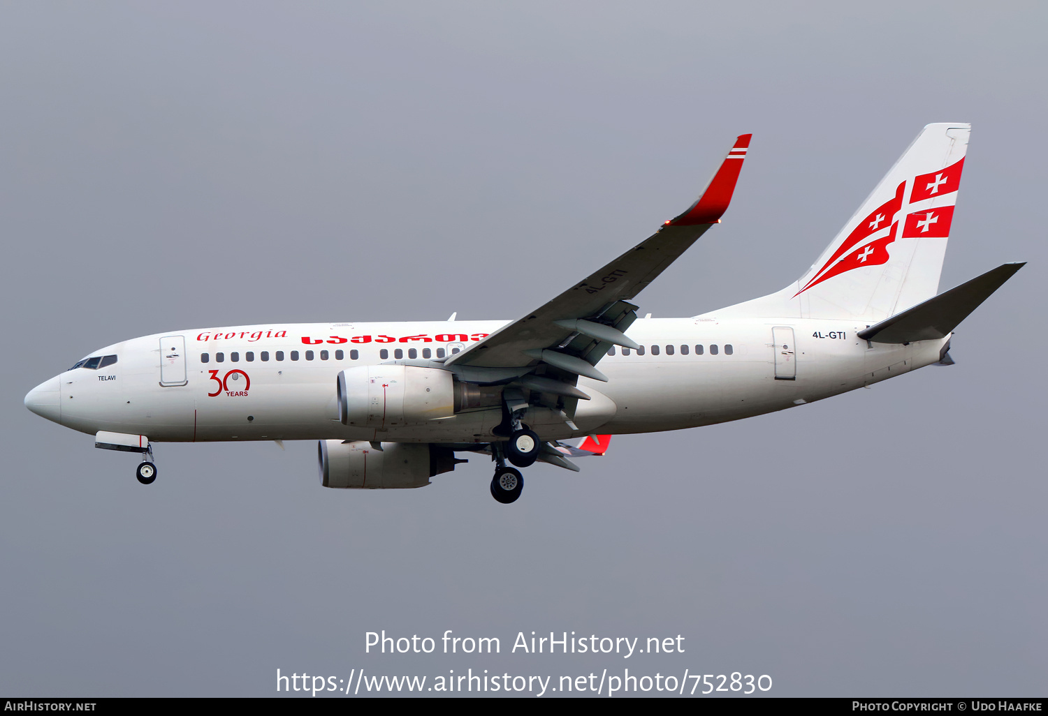 Aircraft Photo of 4L-GTI | Boeing 737-7CT | Georgian Airways | AirHistory.net #752830