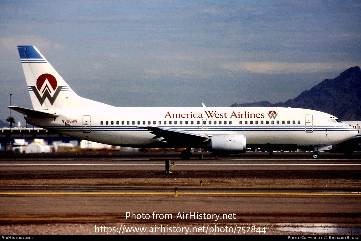 Aircraft Photo of N306AW | Boeing 737-3G7 | America West Airlines | AirHistory.net #752844