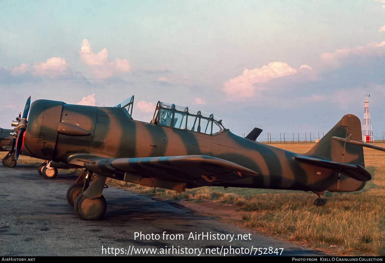 Aircraft Photo of 7517 | North American AT-6D Harvard III | South Africa - Air Force | AirHistory.net #752847