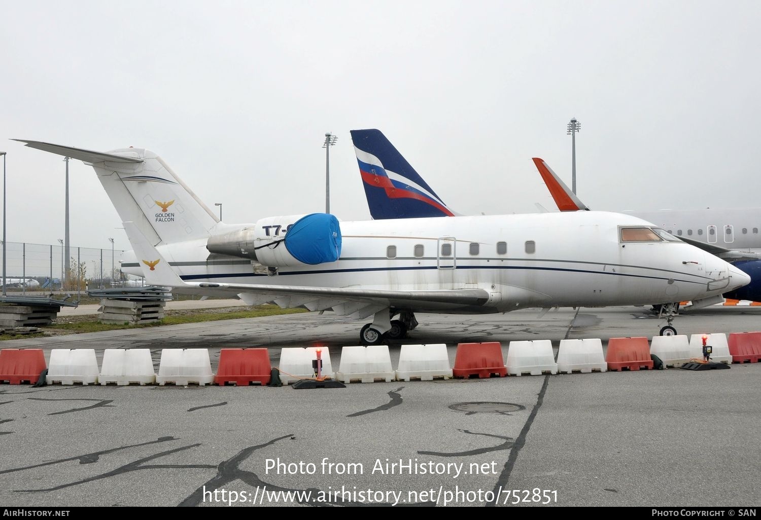 Aircraft Photo of T7-GFA | Canadair Challenger 601 (CL-600-2A12) | Golden Falcon Aviation | AirHistory.net #752851